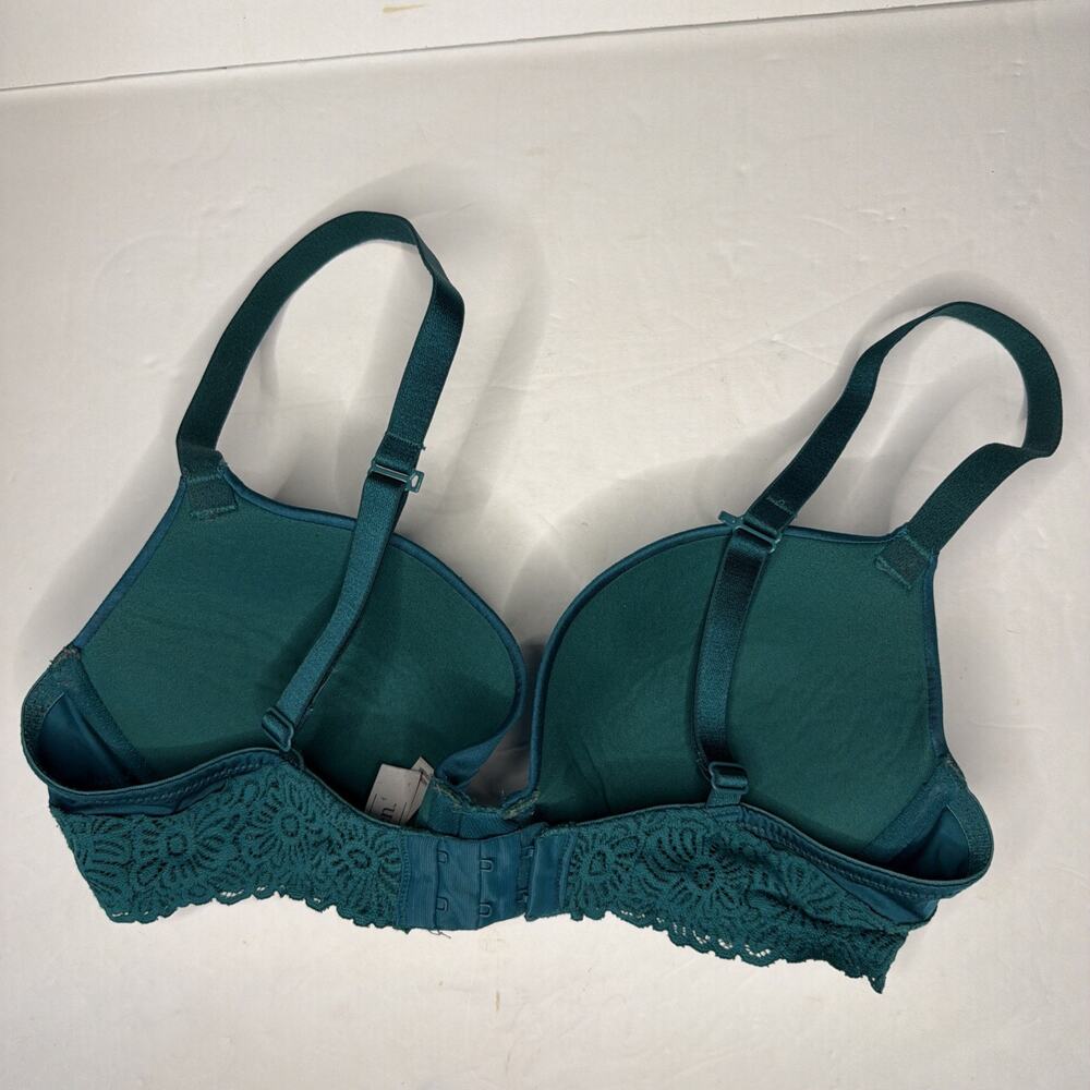 Auden Women’s 34C Bra The Daydreamer Push-up Lace Burgundy Teal Brown Padded - Picture 6 of 11